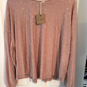 Blu pepper L NWT light pink top